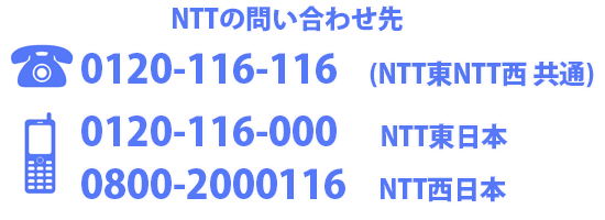 NTT電話番号